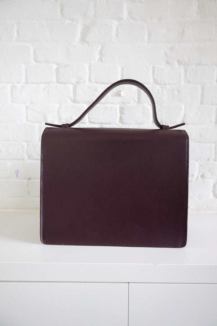 SS. Midi Briefcase Scales Burgundy