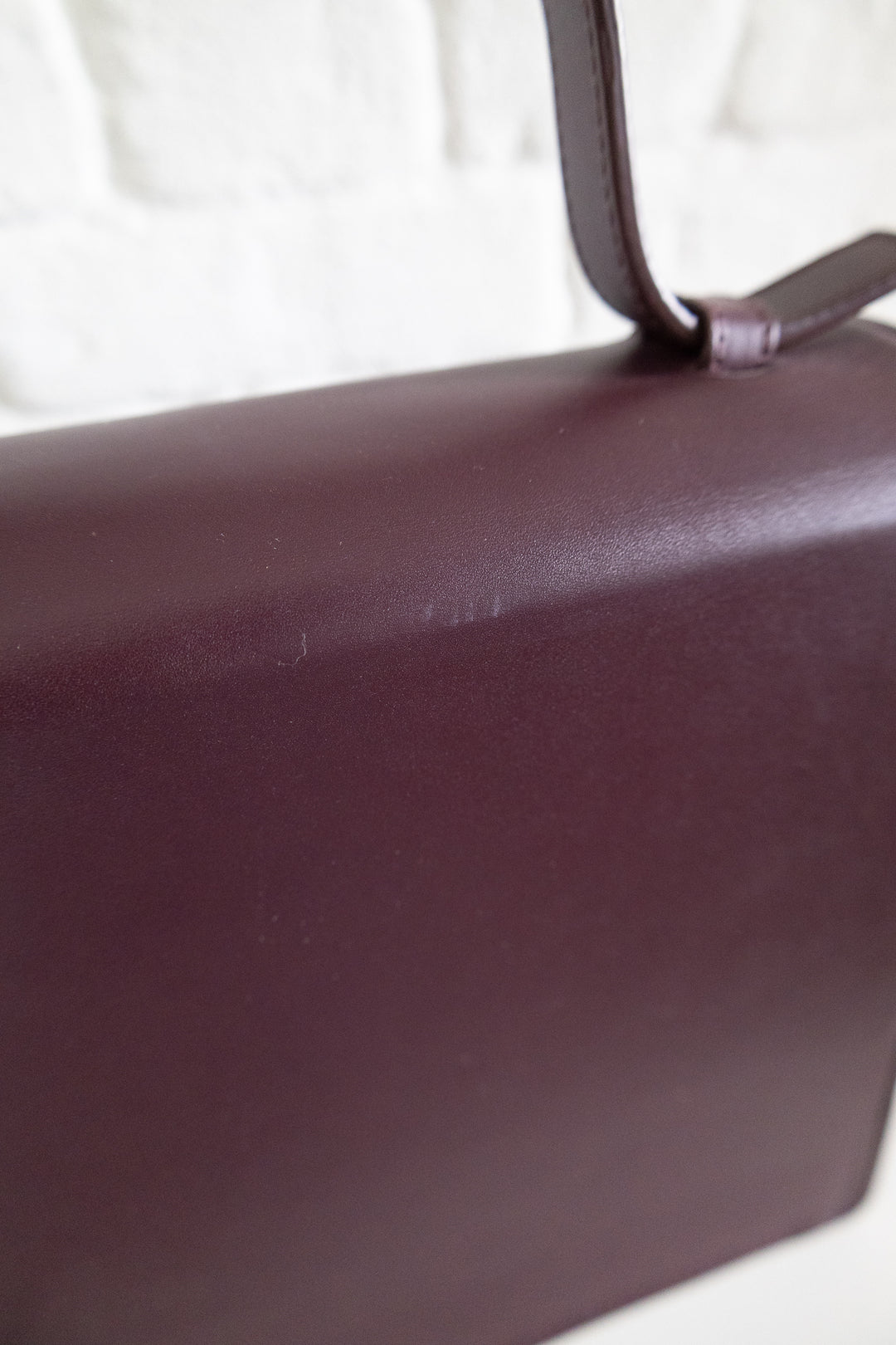 SS. Midi Briefcase Scales Burgundy