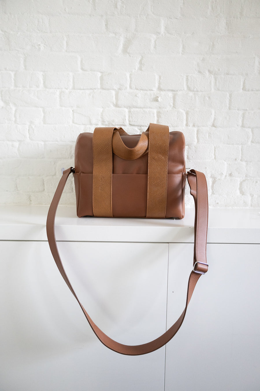 SS. Bowlingbag Mini Dark Cognac / Snake