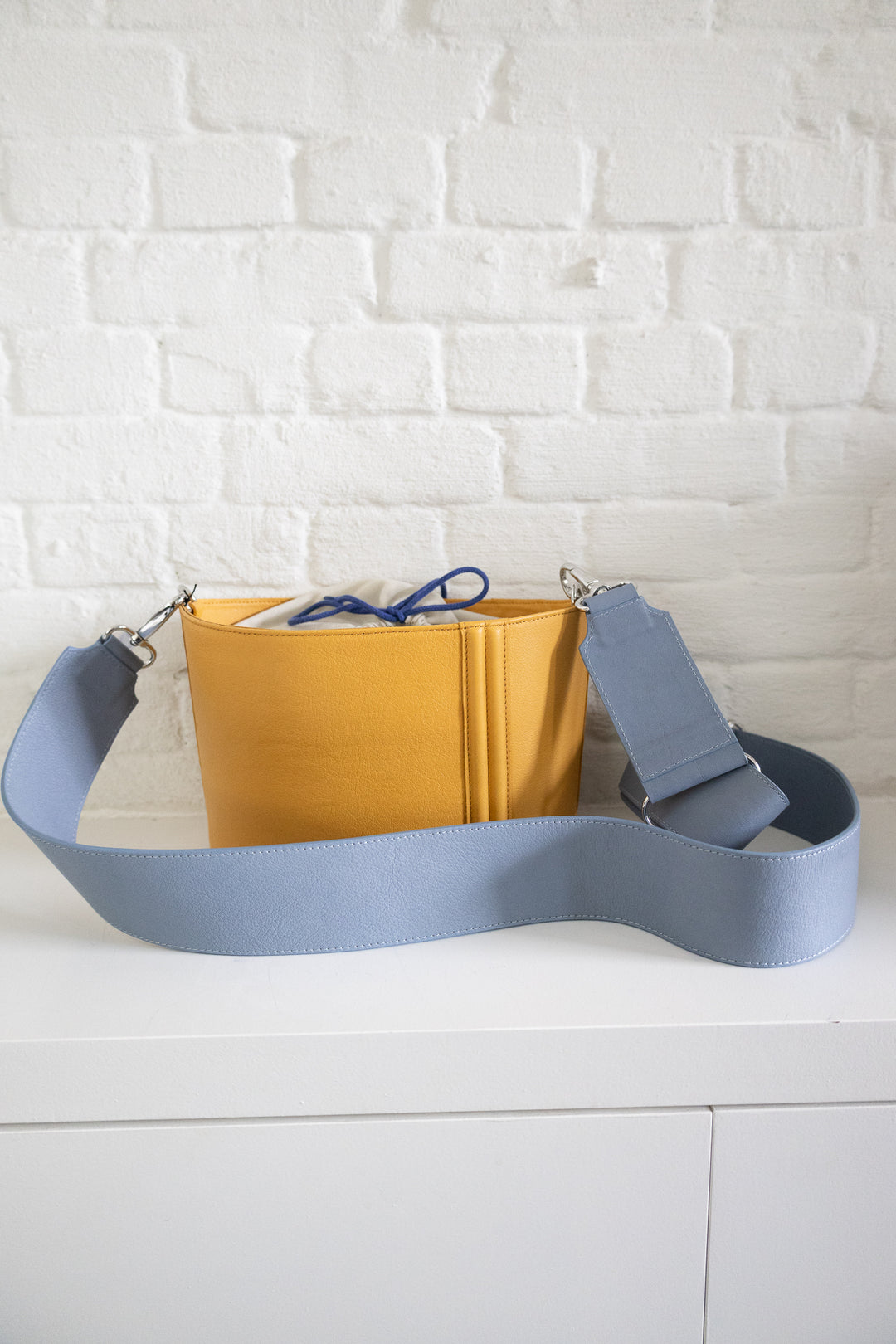 SS. Boat Bag Velvet Curry & Bleu Ciel