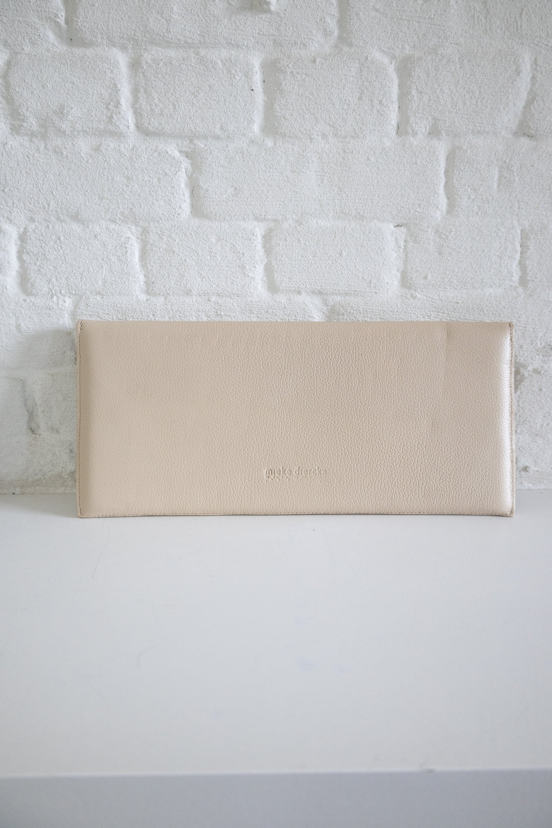 SS. Folded Clutch Beige Structured