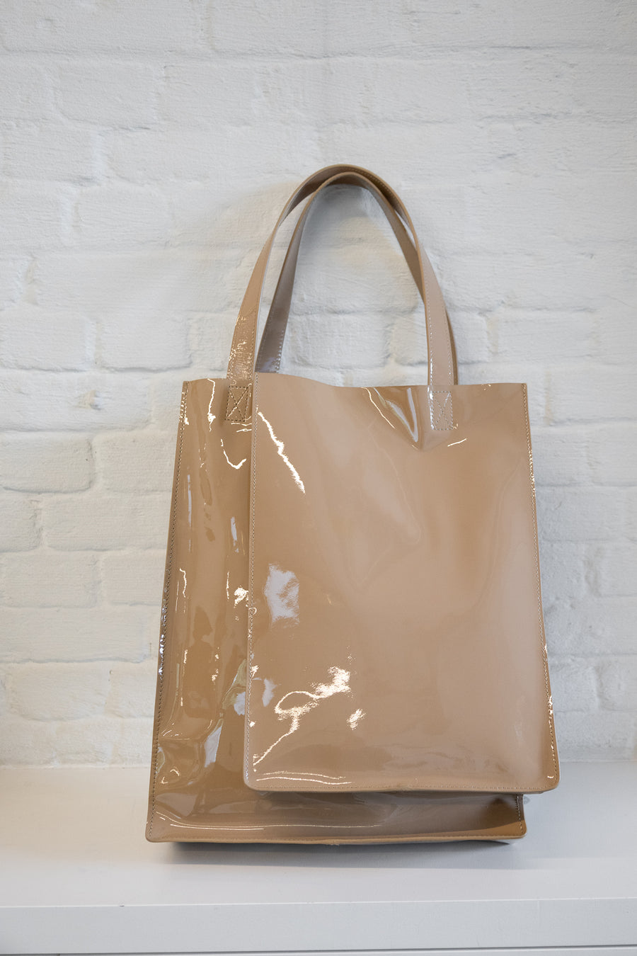 SS. Double Shopper Beige Laque