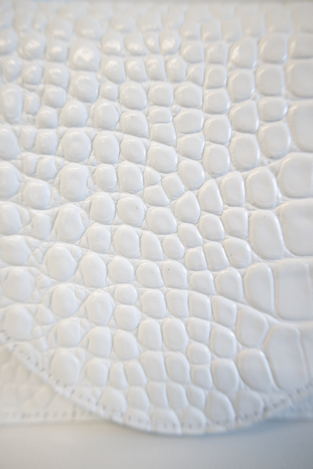 SS. Micro Briefcase Very white croco