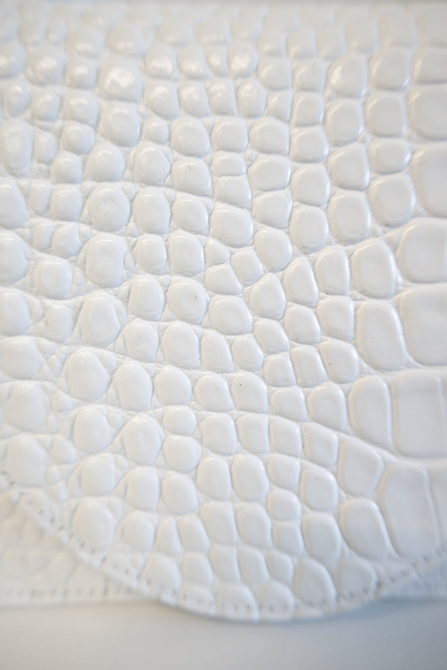 SS. Micro Briefcase Very white croco