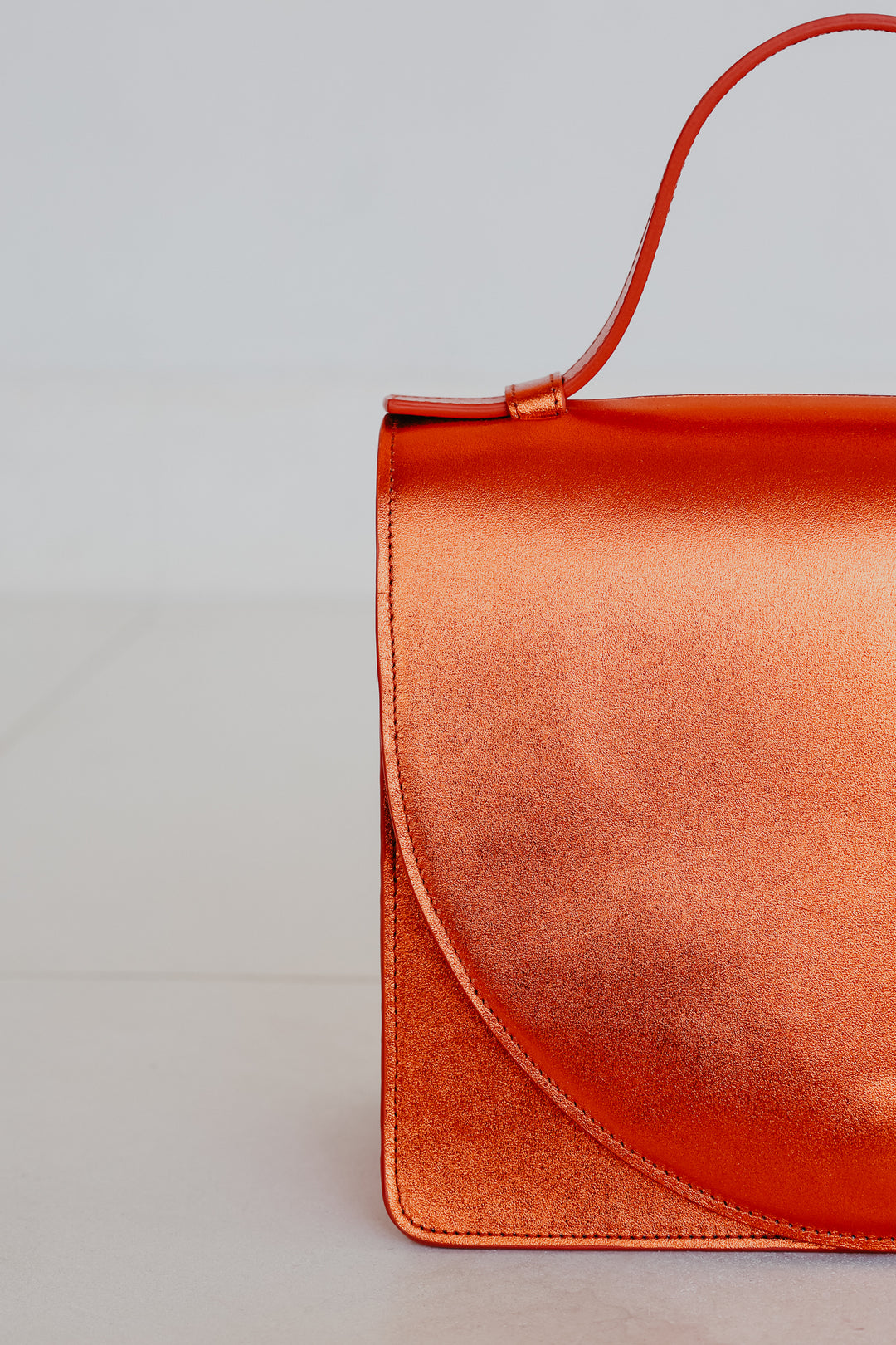 Mini Briefcase | Naranja Shimmer