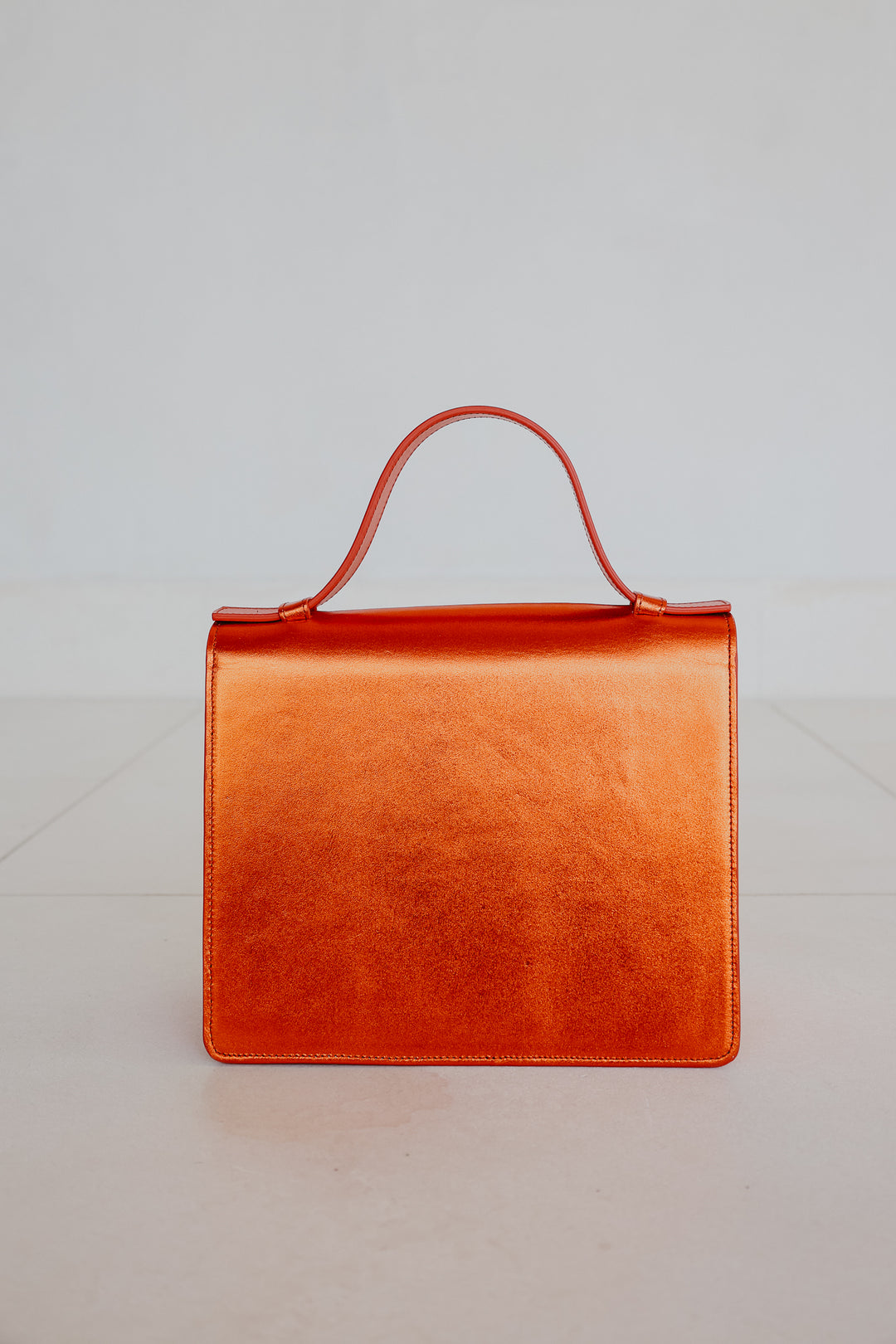 Mini Briefcase | Naranja Shimmer