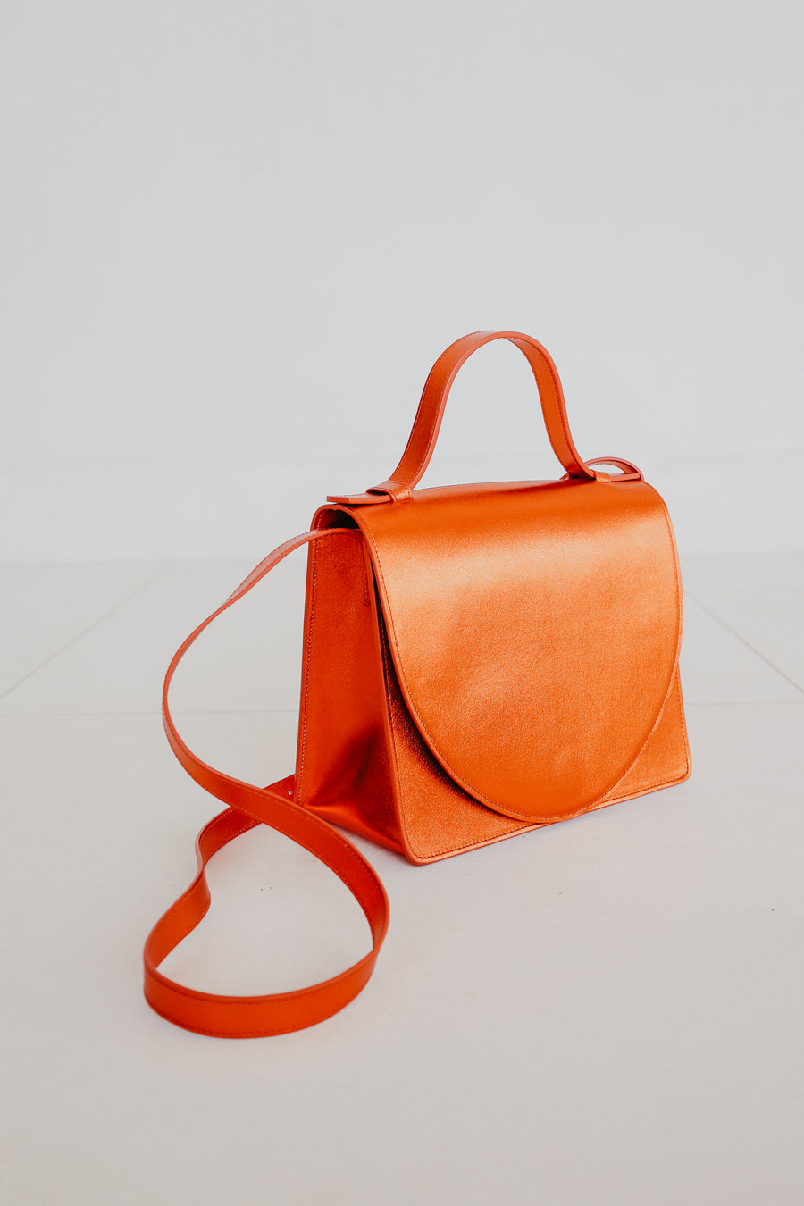 Mini Briefcase | Naranja Shimmer