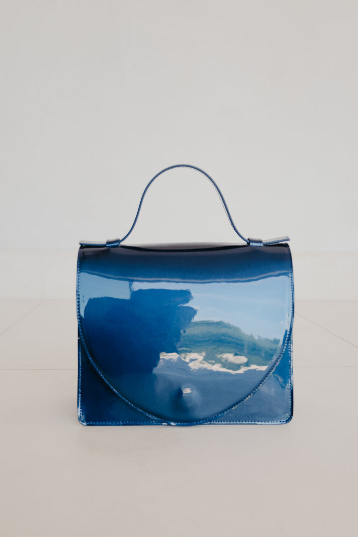 Mini Briefcase | Night Blue Laqué