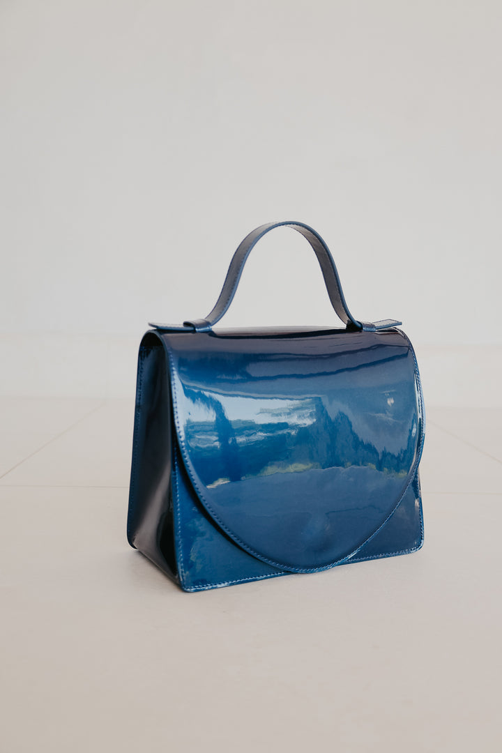 Mini Briefcase | Night Blue Laqué