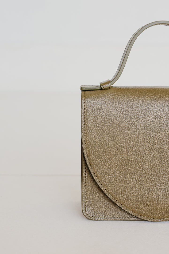 Micro Briefcase |  Khaki Structured