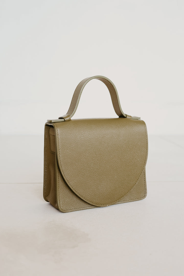 Micro Briefcase |  Khaki Structured