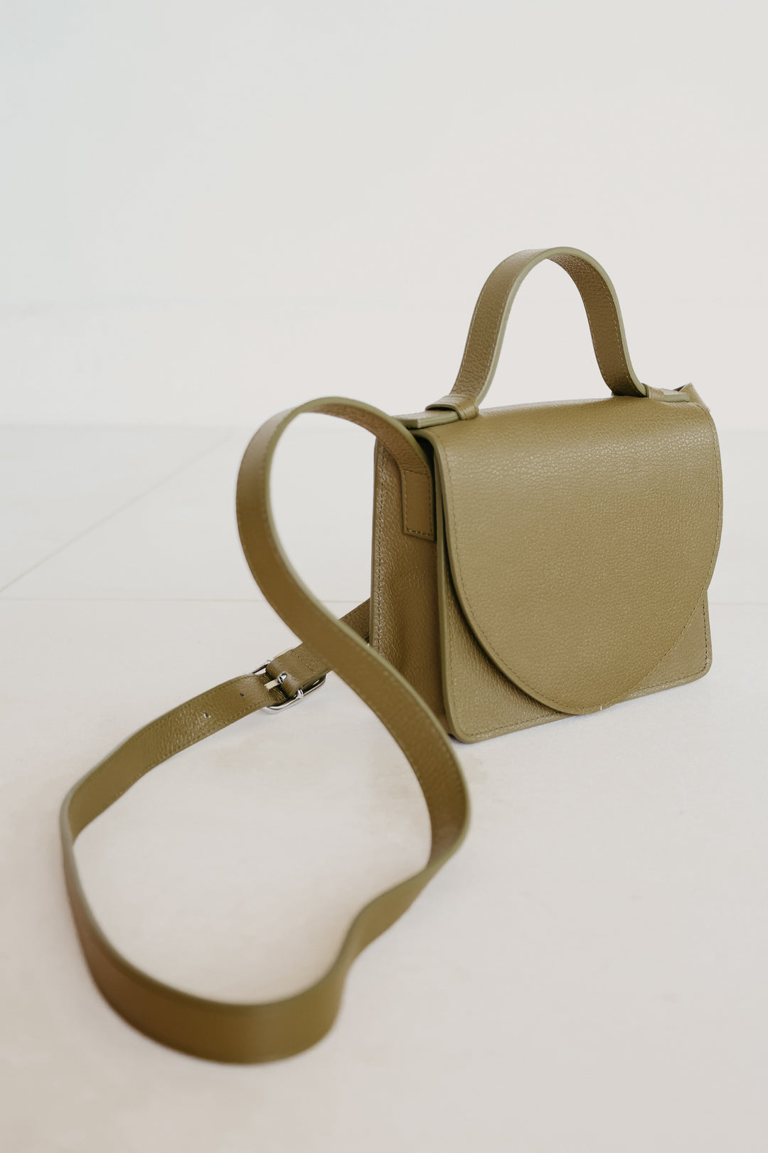 Micro Briefcase |  Khaki Structured