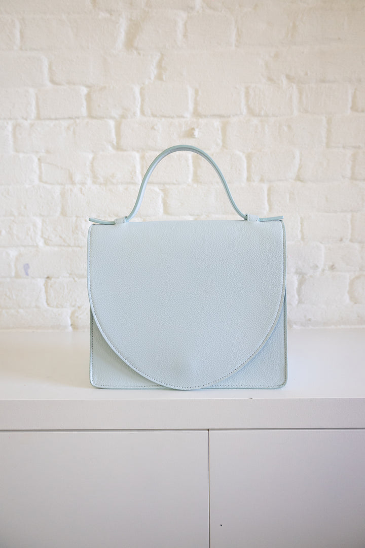 SS. Mini Briefcase Ice Blue Structured