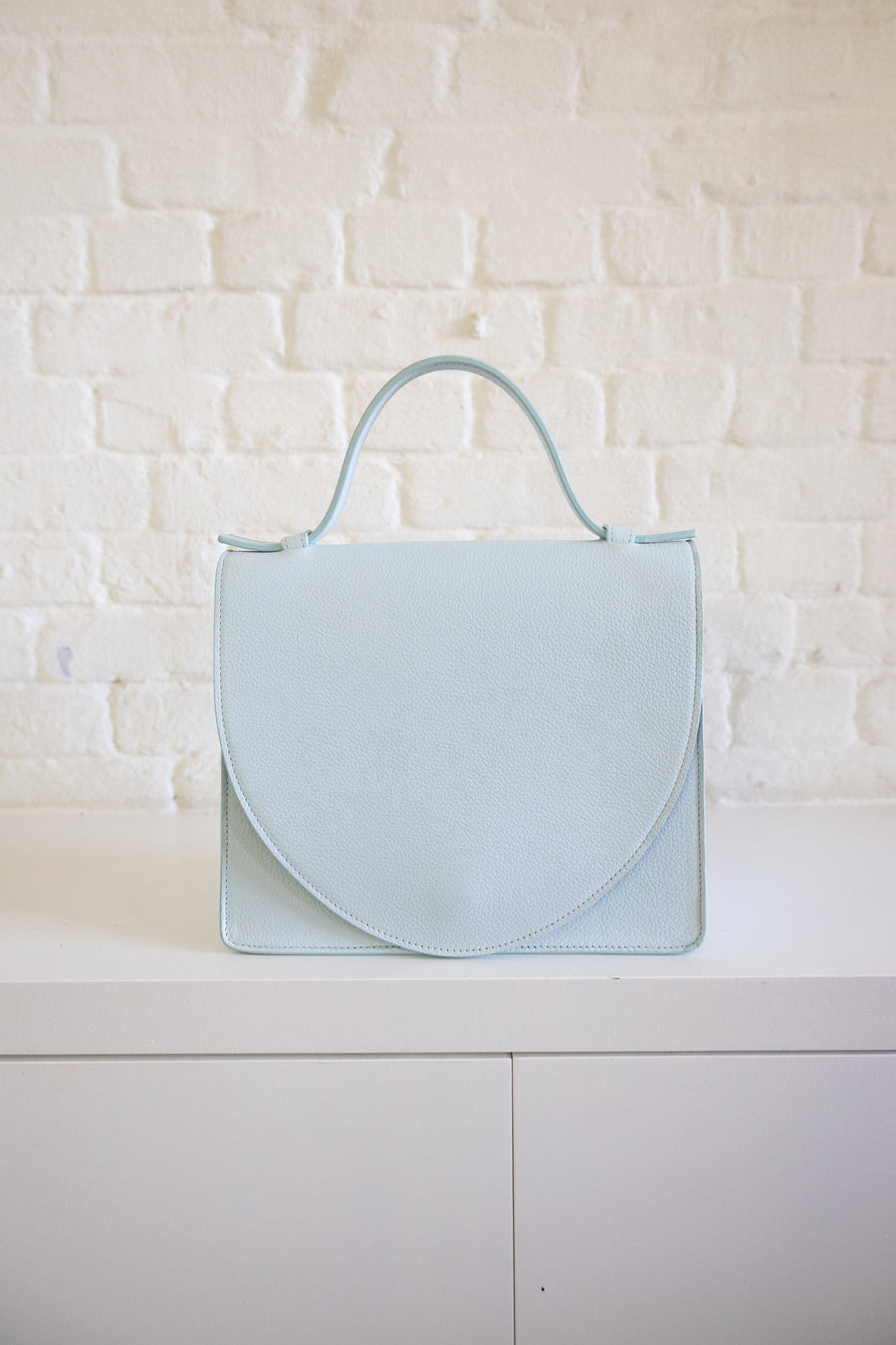 SS. Mini Briefcase Ice Blue Structured