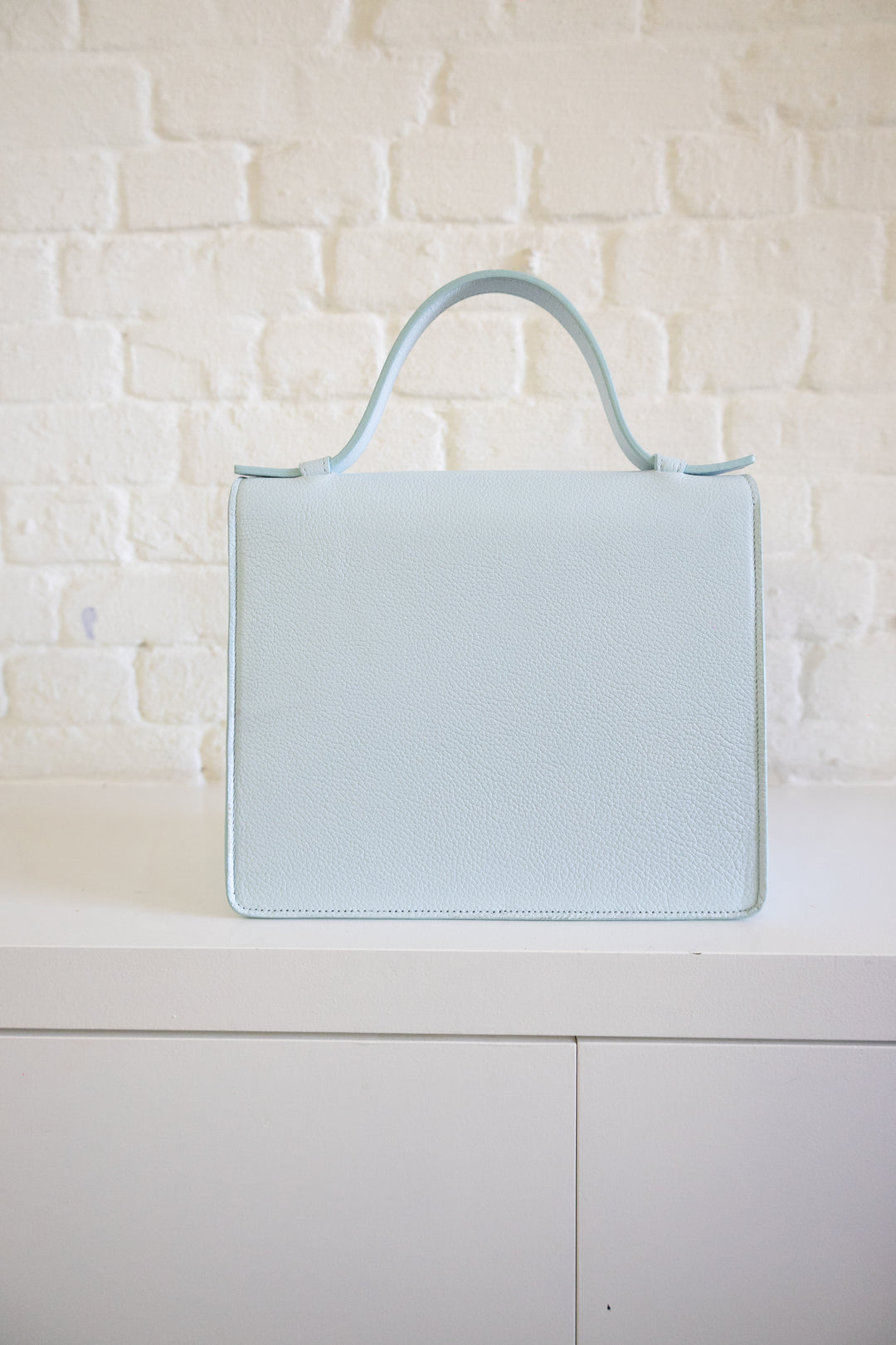 SS. Mini Briefcase Ice Blue Structured
