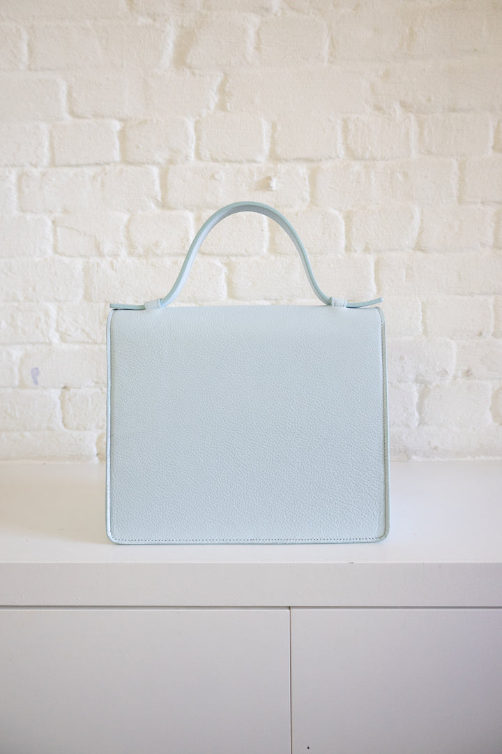 SS. Mini Briefcase Ice Blue Structured