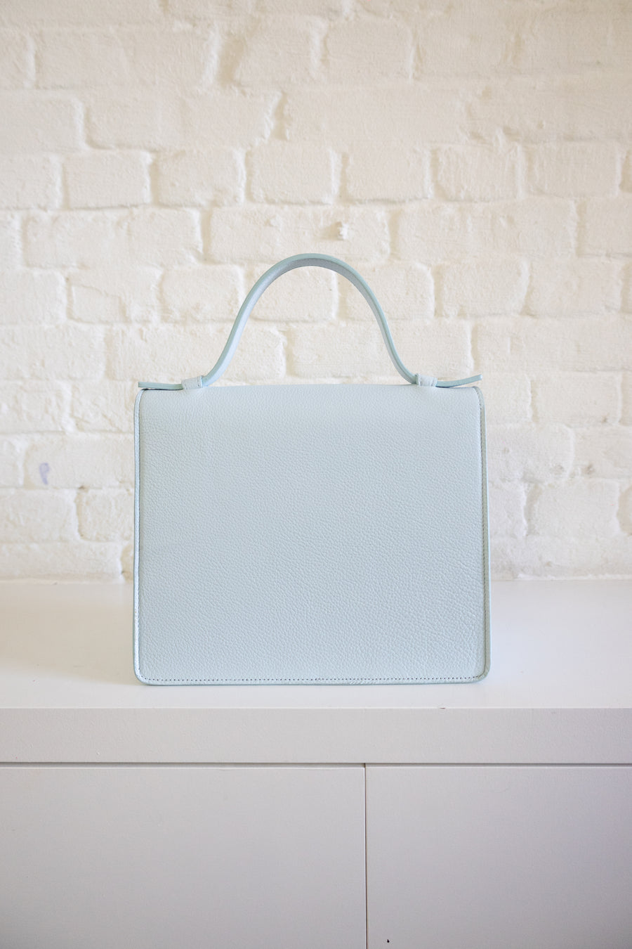 SS. Mini Briefcase Ice Blue Structured