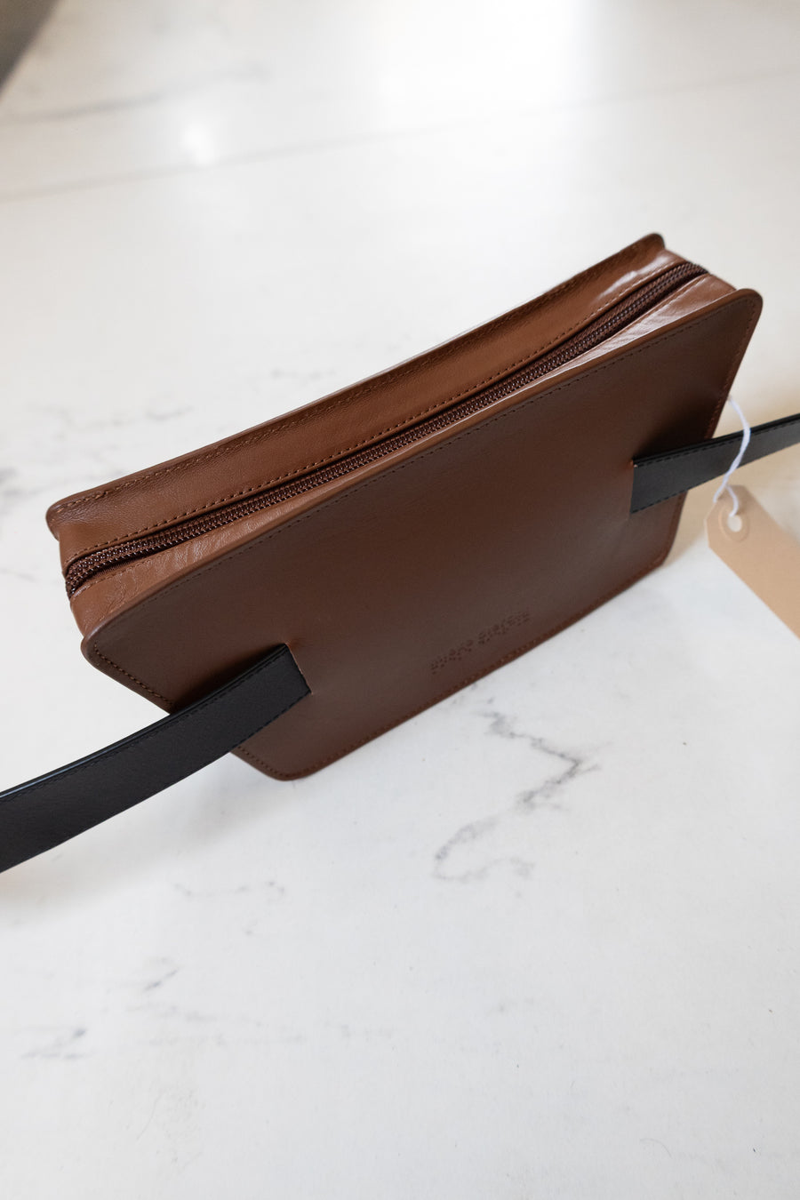 SS. Belt XL Black + Trapezium Dark Cognac