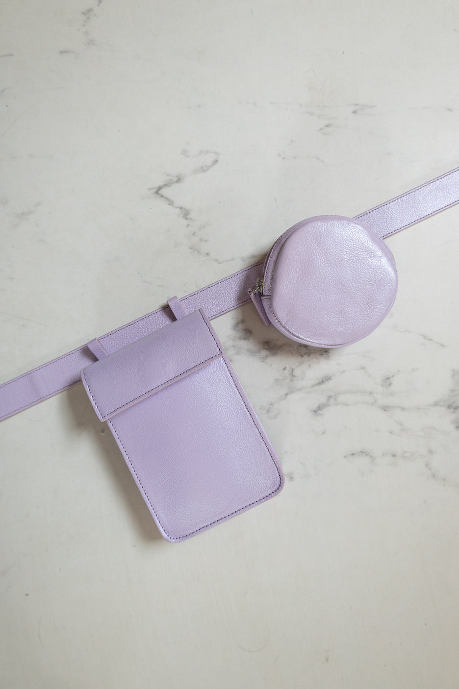 SS. Belt XL Lila Shimmer + Pastille + Rectangle Lila shimmer