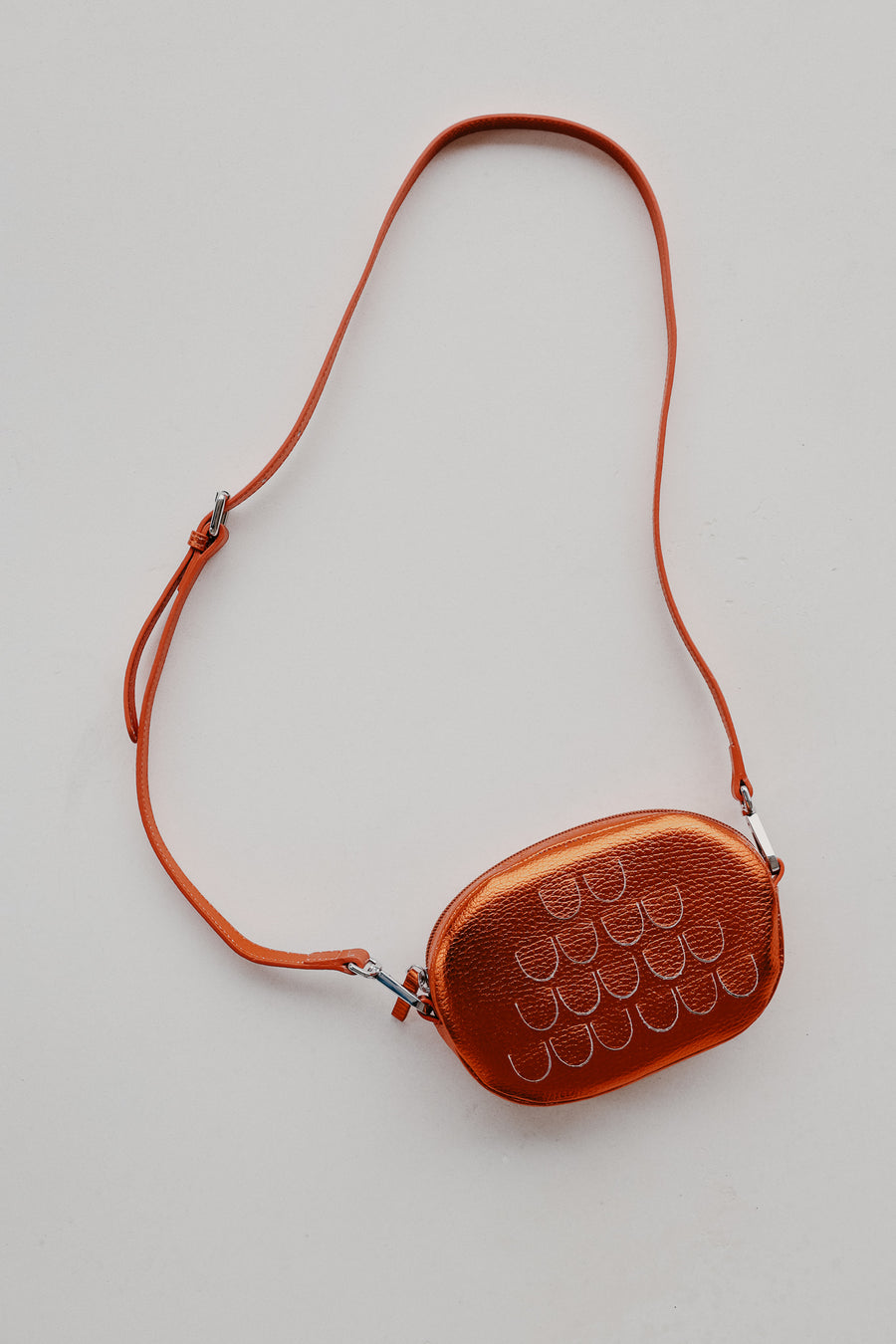 Oval Mini Bag | Naranja Shimmer