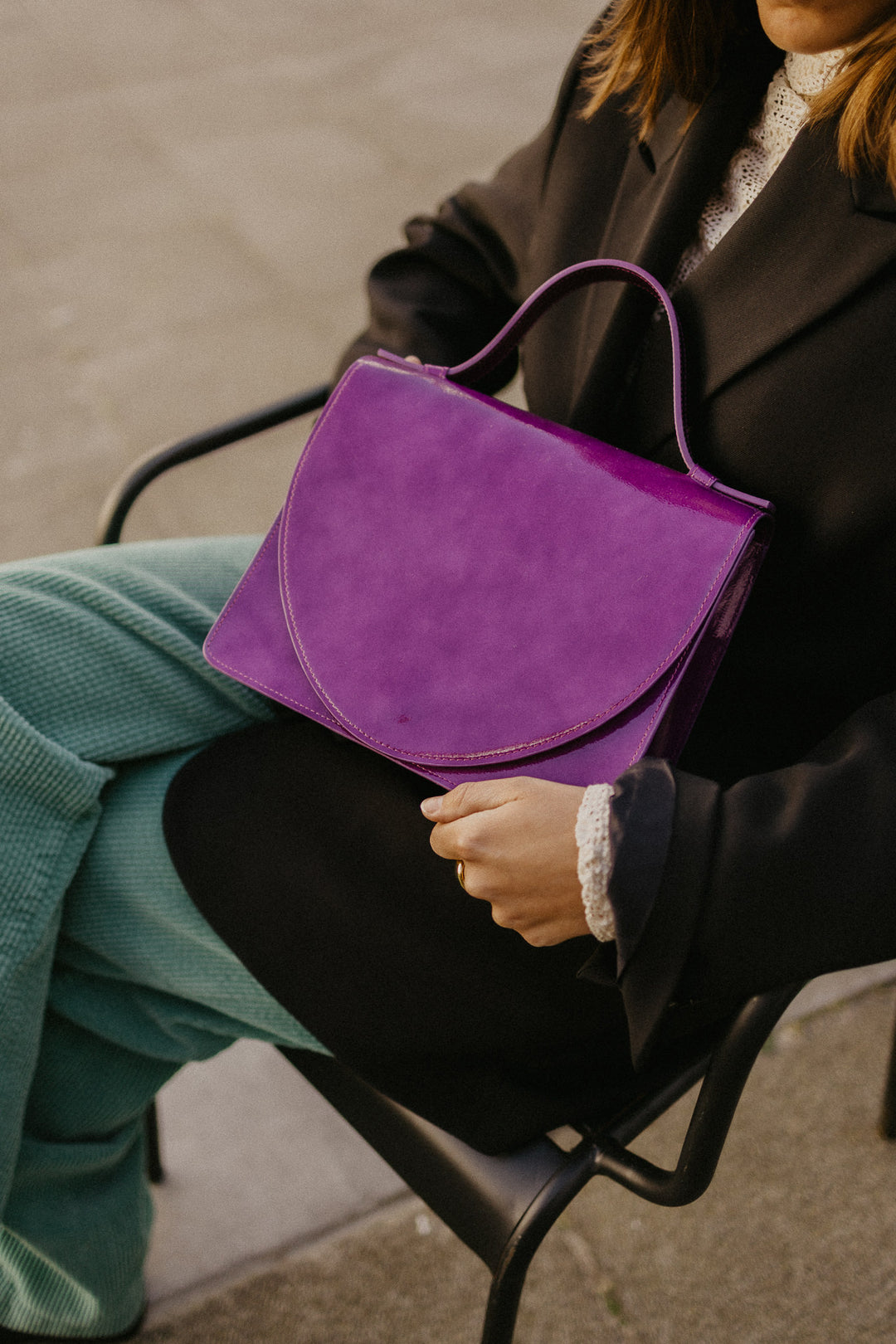 Mini Briefcase | Grape Stone