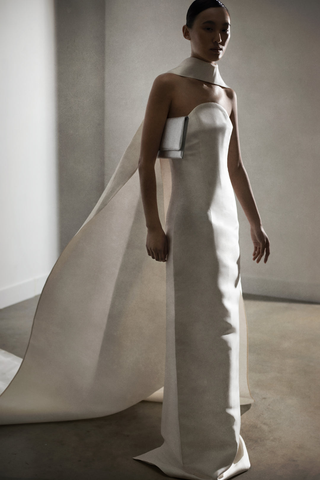 Bridal Collection | Folded Clutch Silver