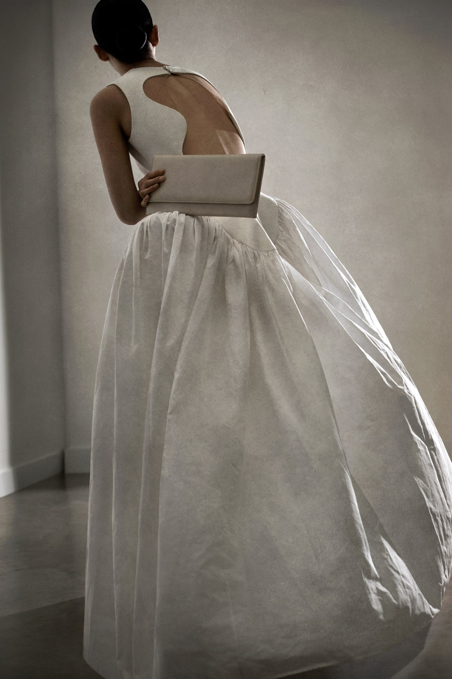 Bridal Collection | Folded Clutch White Structured