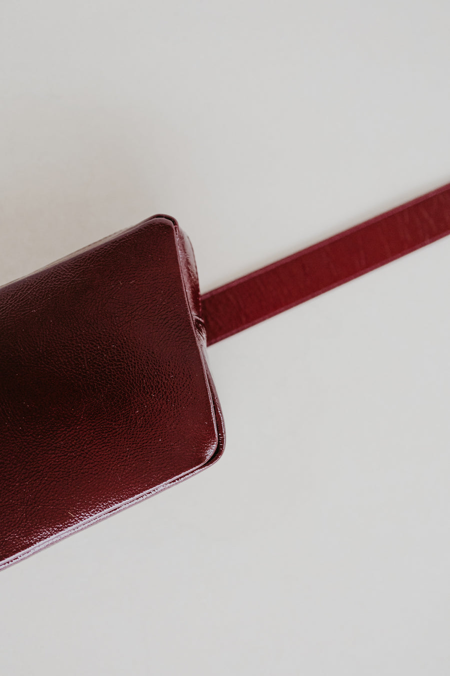 Belt Bag: Belt XL Ruby + Trapezium Ruby + Mini M Ruby