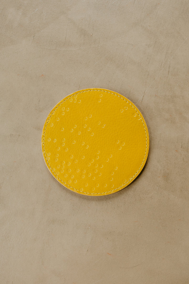 Bottle Coaster Dots | Citrine