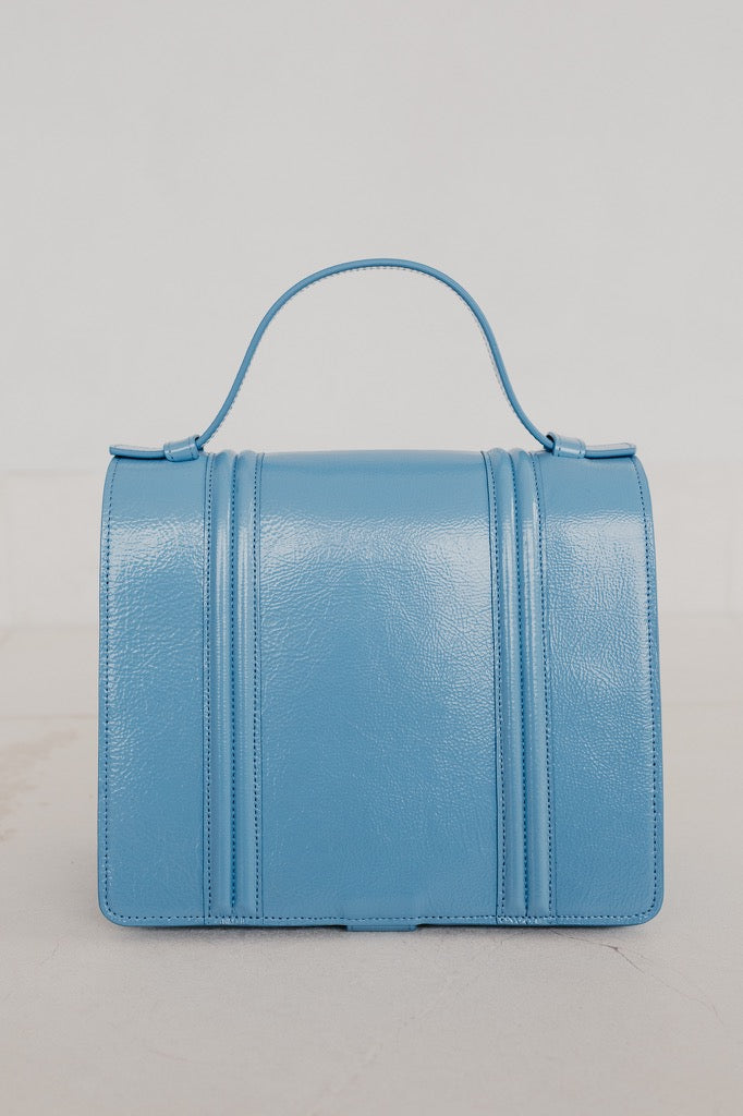 Mini Briefcase Doublé | Bleu Ciel Stone