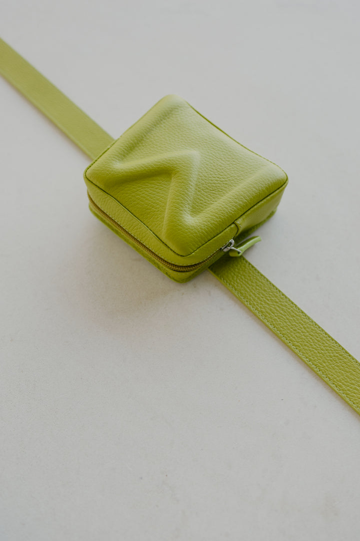 Belt Bag: Belt S/M Lime Structured + Mini M Lime Structured