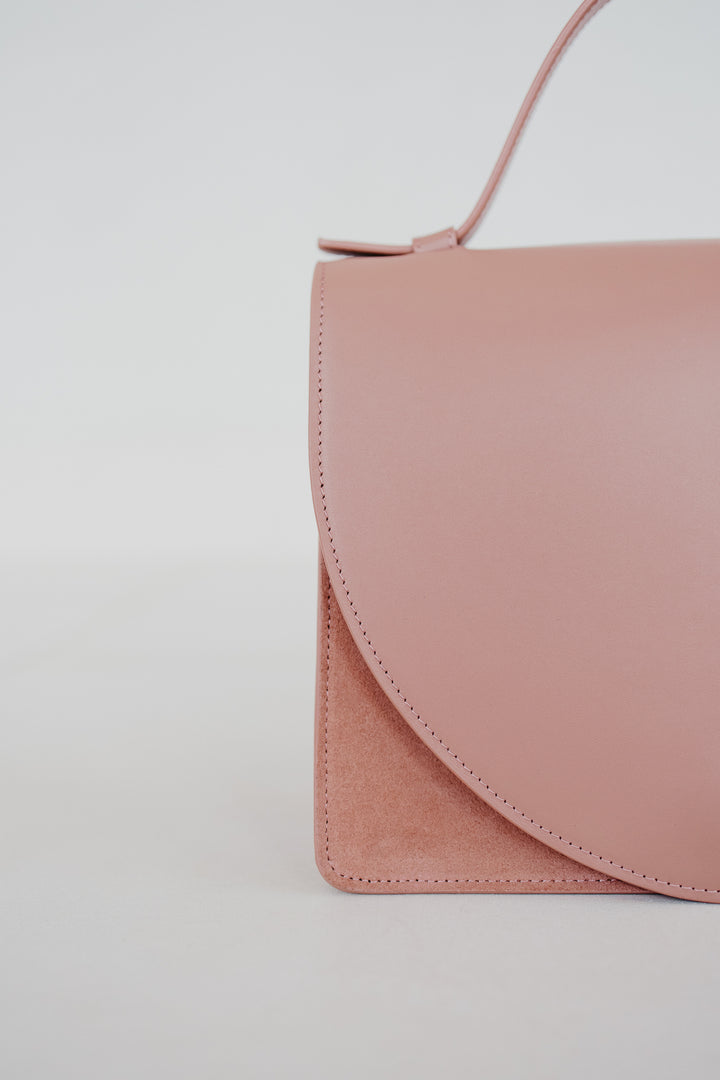 Mini Briefcase | Combi Rose Suède