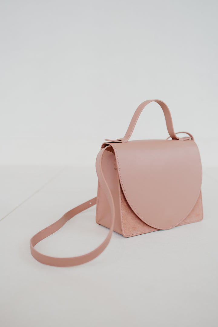 Mini Briefcase | Combi Rose Suède