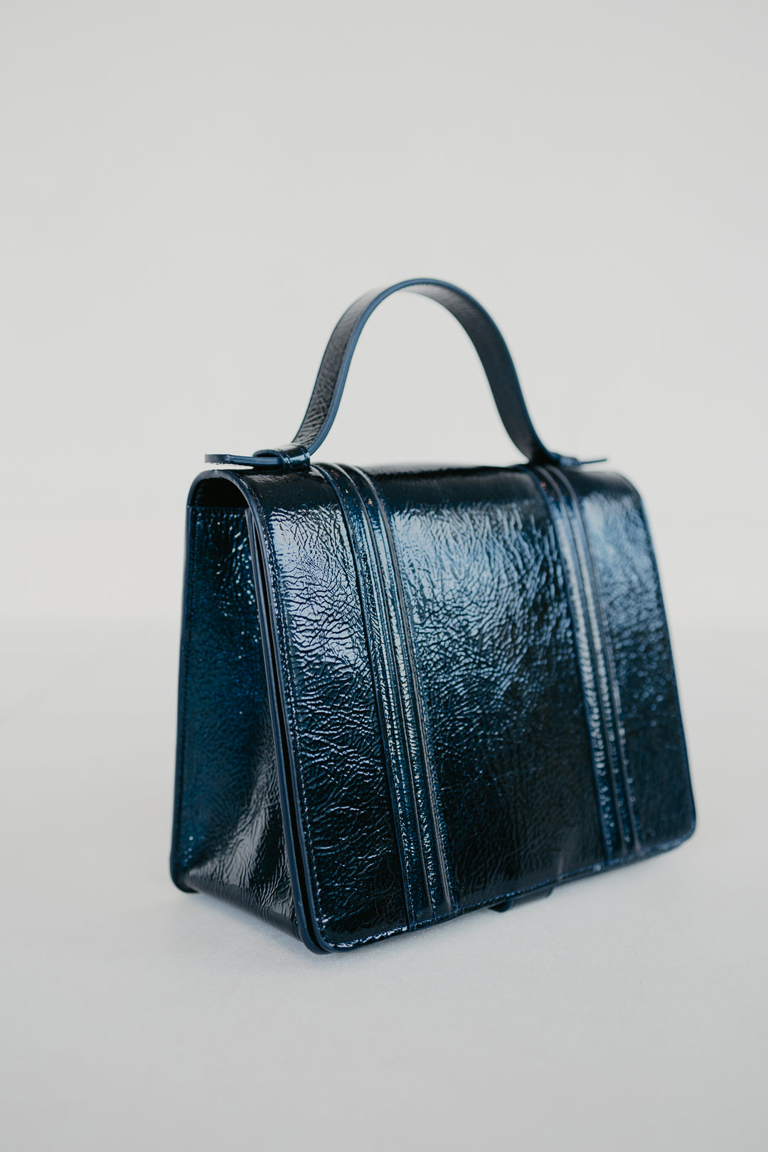 Mini Briefcase Doublé | Night Blue Stone