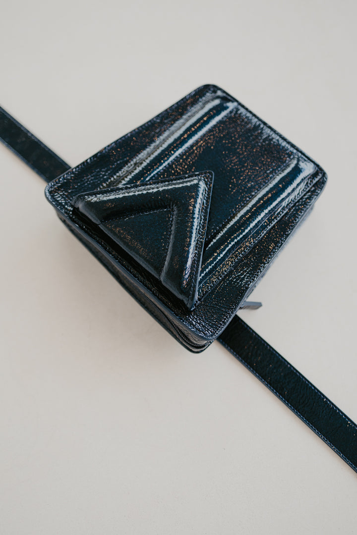 Belt Bag: Belt XL Night Blue Stone + Trapezium M Night Blue Stone