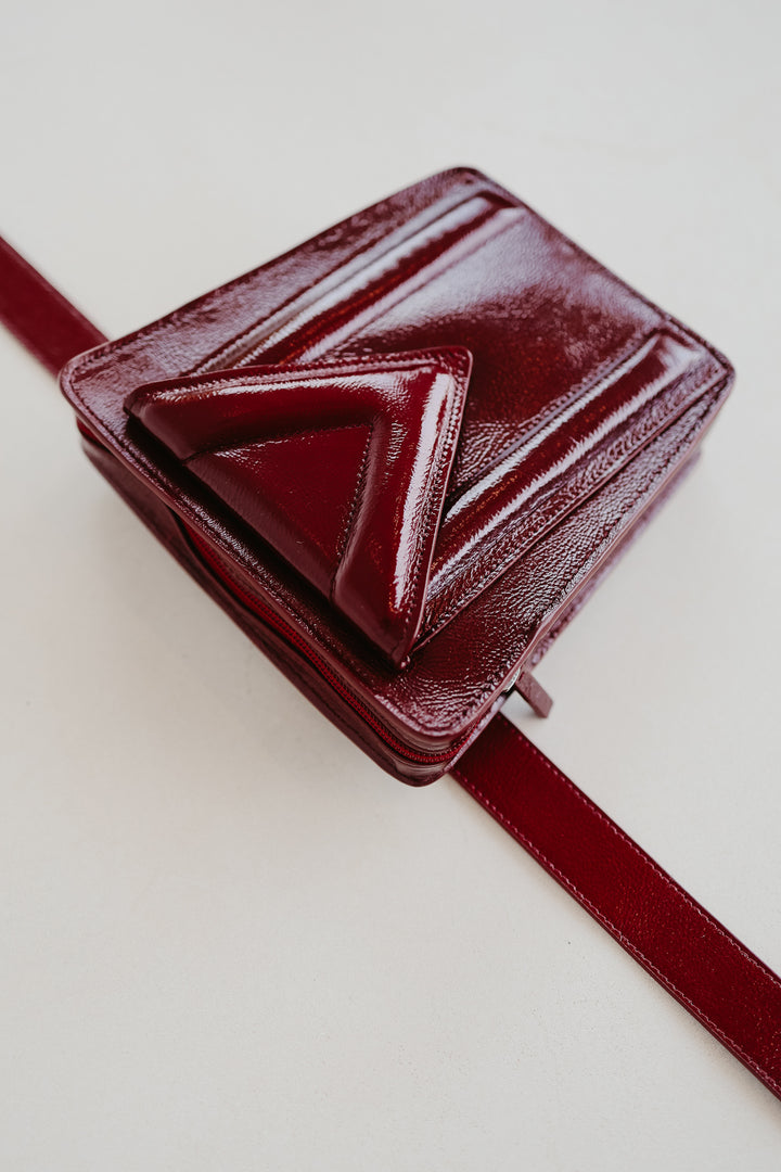 Belt Bag: Belt XL Ruby + Trapezium M Ruby