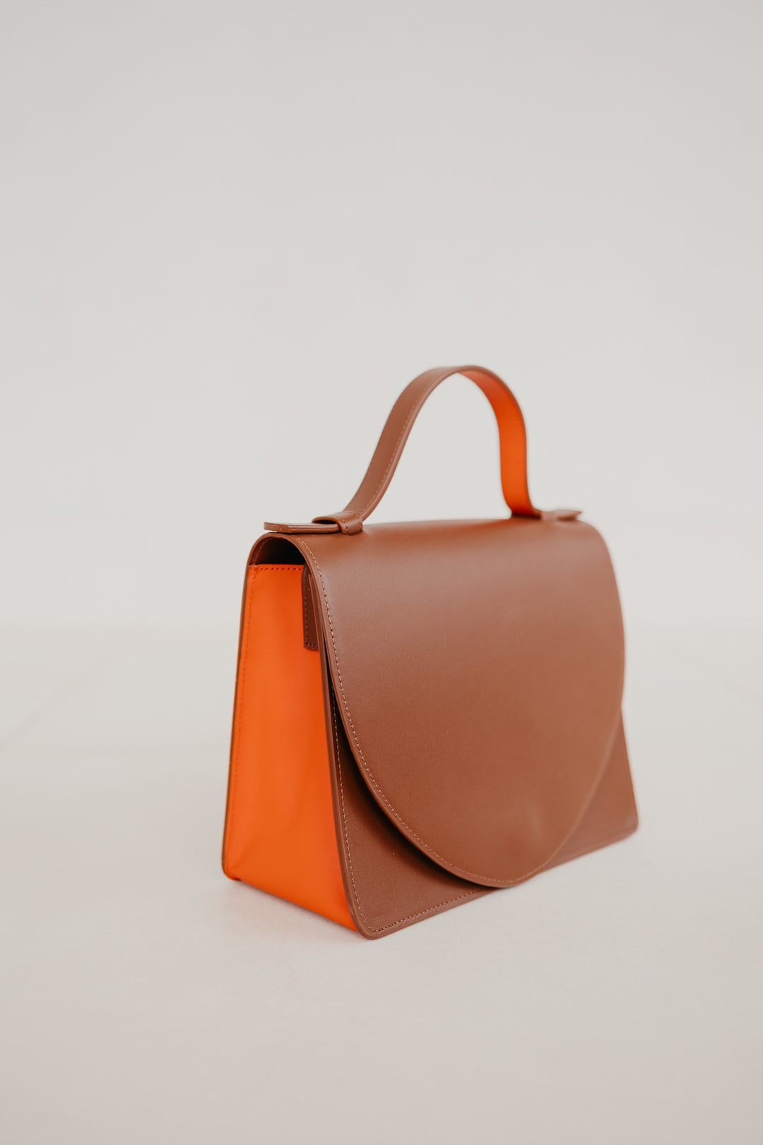 Mini Briefcase | Dark Cognac / Naranja Pure