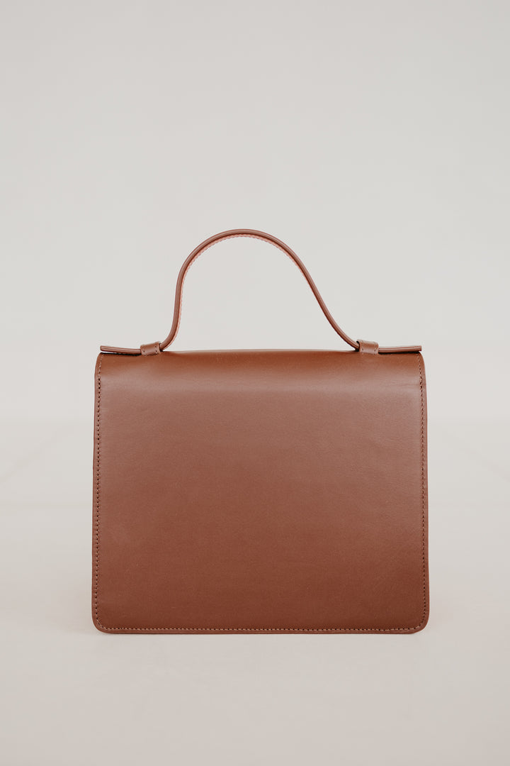 Mini Briefcase | Dark Cognac / Naranja Pure