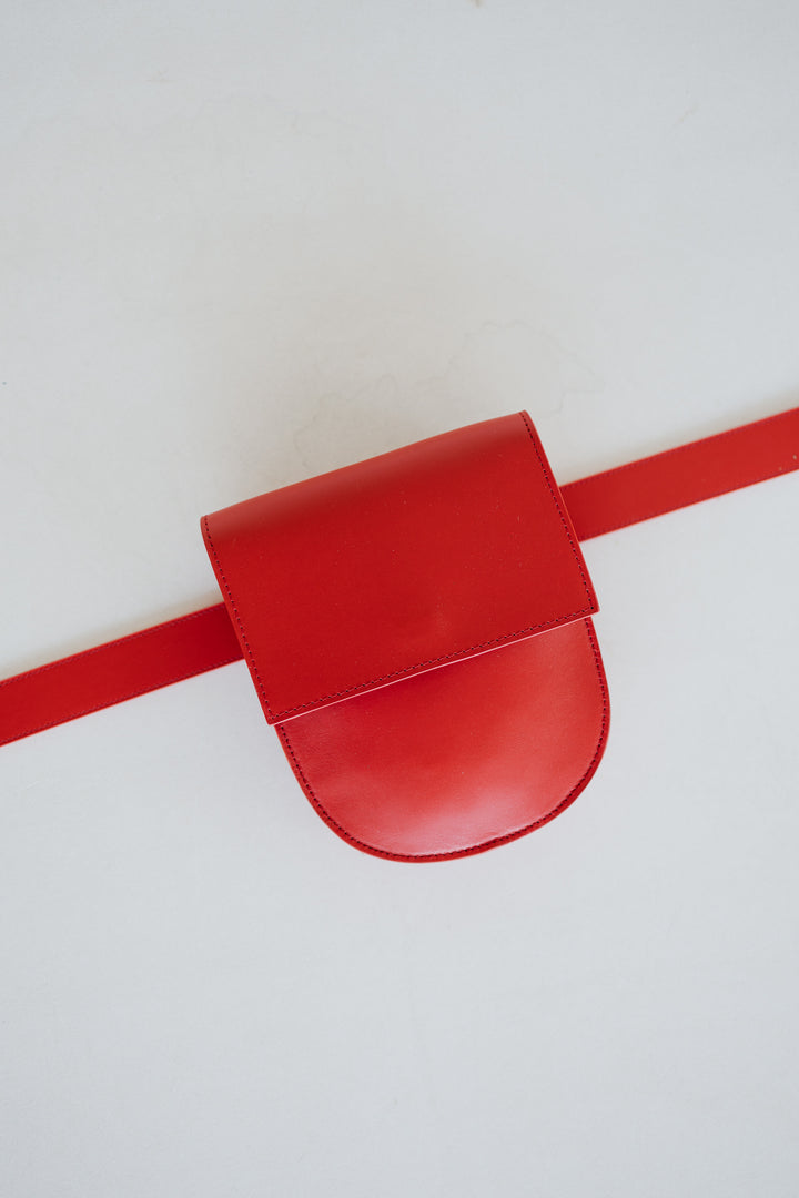 Belt Bag: Belt XL Red Pure + Half Moon Red Pure