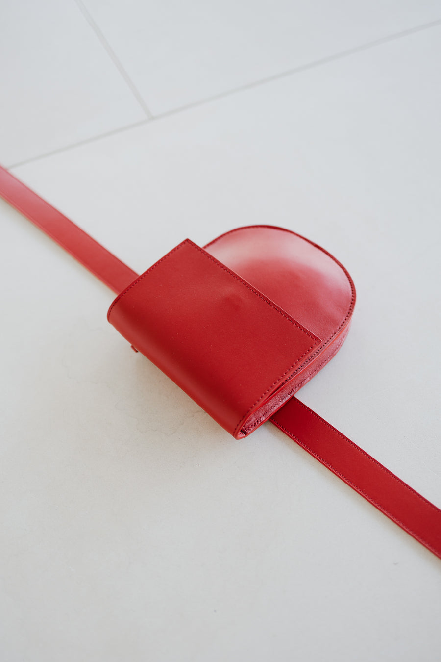 Belt Bag: Belt XL Red Pure + Half Moon Red Pure