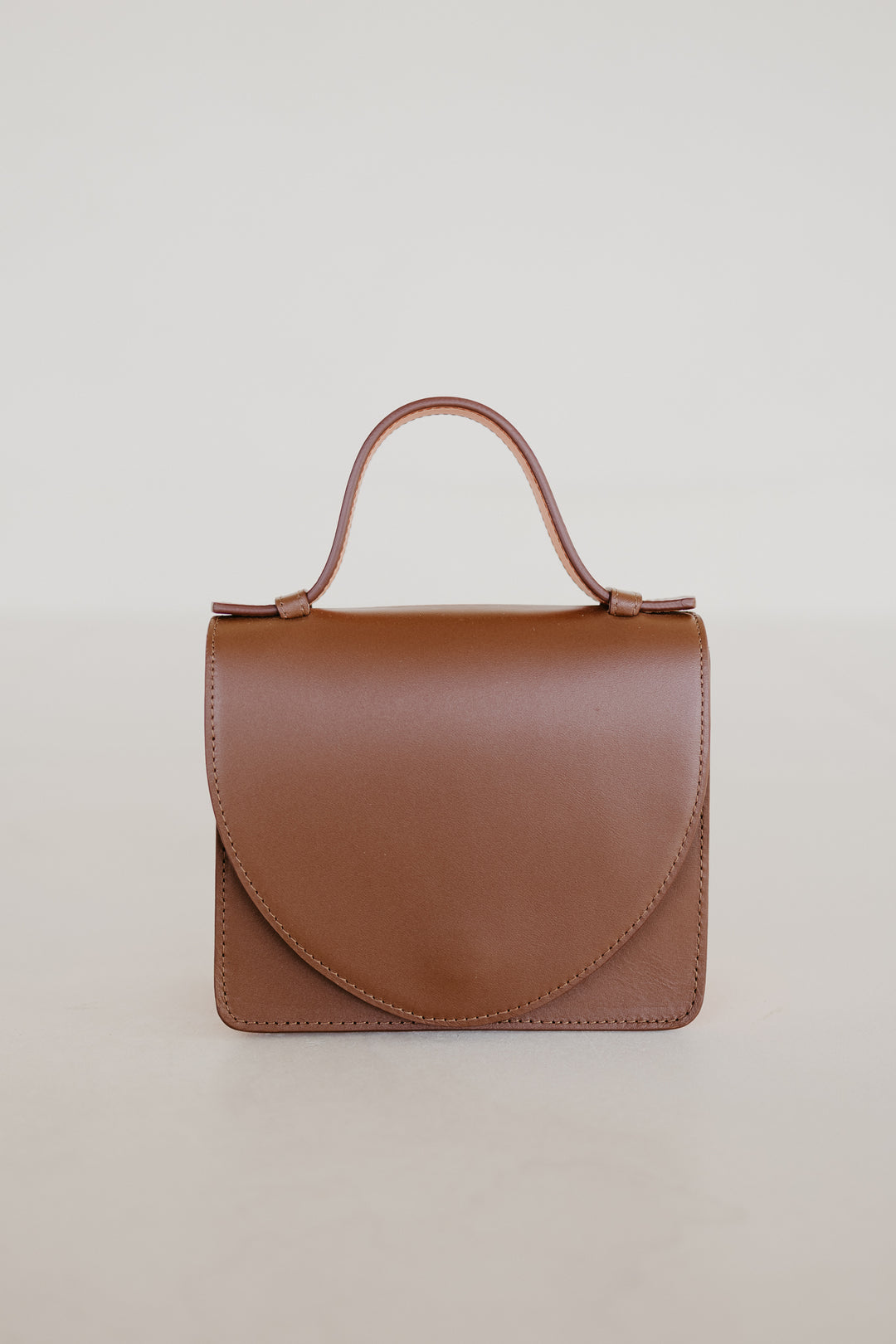 Micro Briefcase | Dark Cognac / Naranja Pure