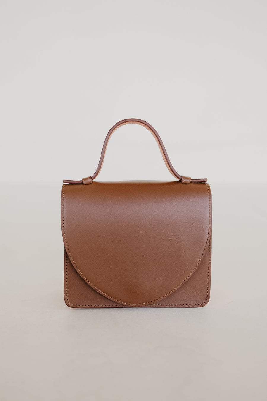 Micro Briefcase | Dark Cognac / Naranja Pure