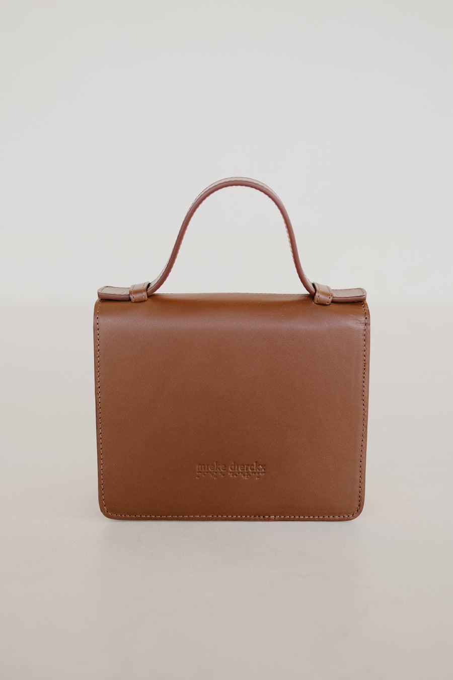 Micro Briefcase | Dark Cognac / Naranja Pure