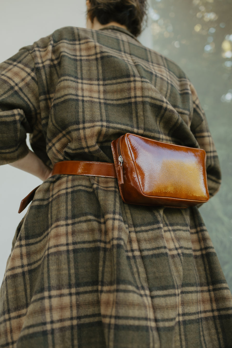 Belt Bag: The Belt XL Chestnut Stone + Trapezium Chestnut Stone