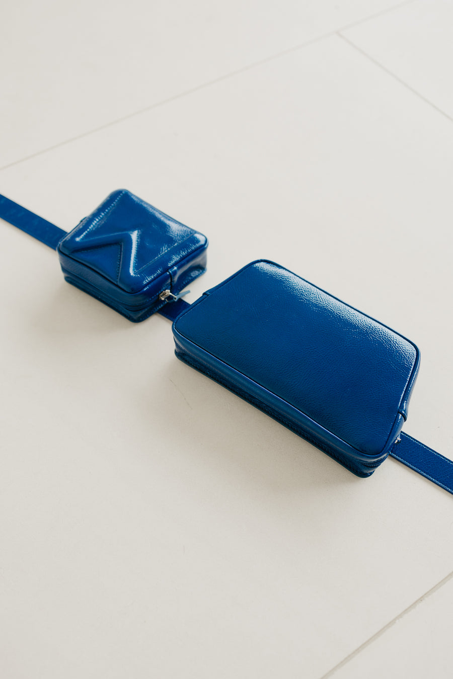 Belt Bag: The Belt XL Sapphire + Trapezium Sapphire + Mini M Sapphire