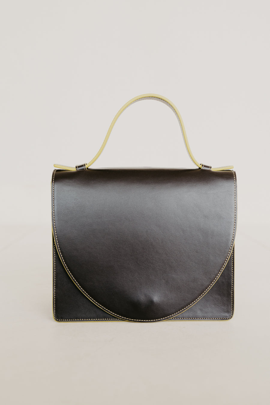 Mini Briefcase | Stitched Ebony / Limon