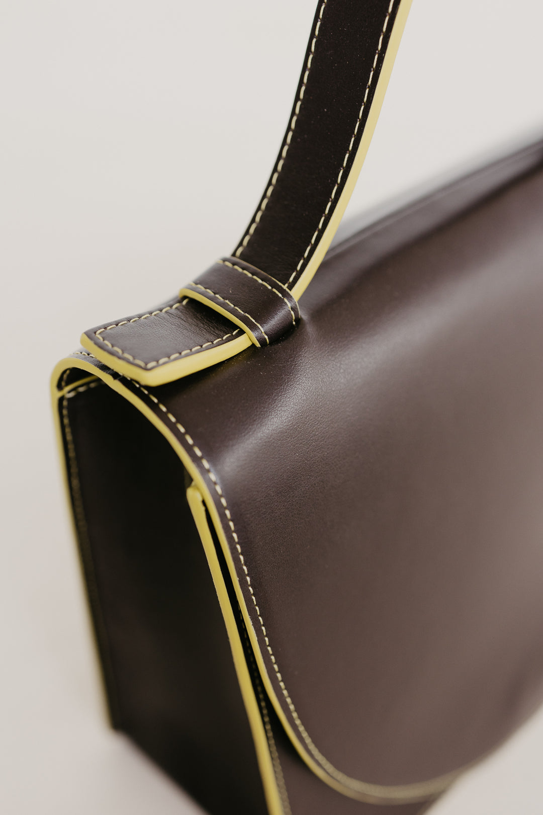 Mini Briefcase | Stitched Ebony / Limon