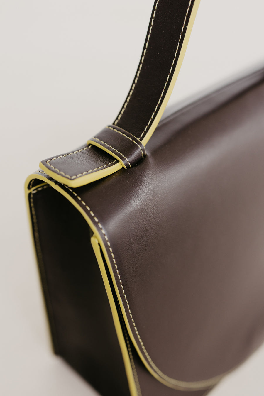 Mini Briefcase | Stitched Ebony / Limon