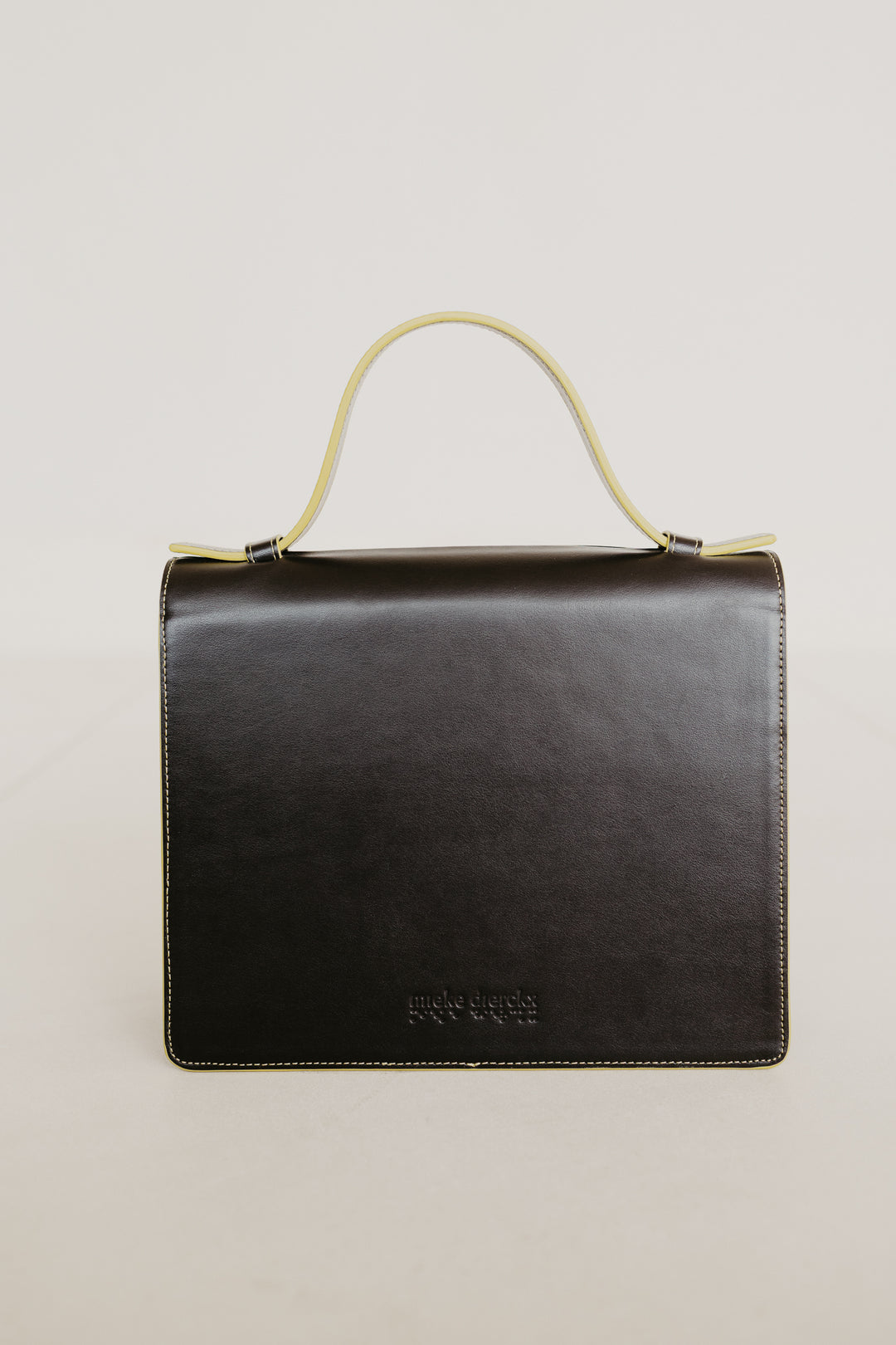 Mini Briefcase | Stitched Ebony / Limon