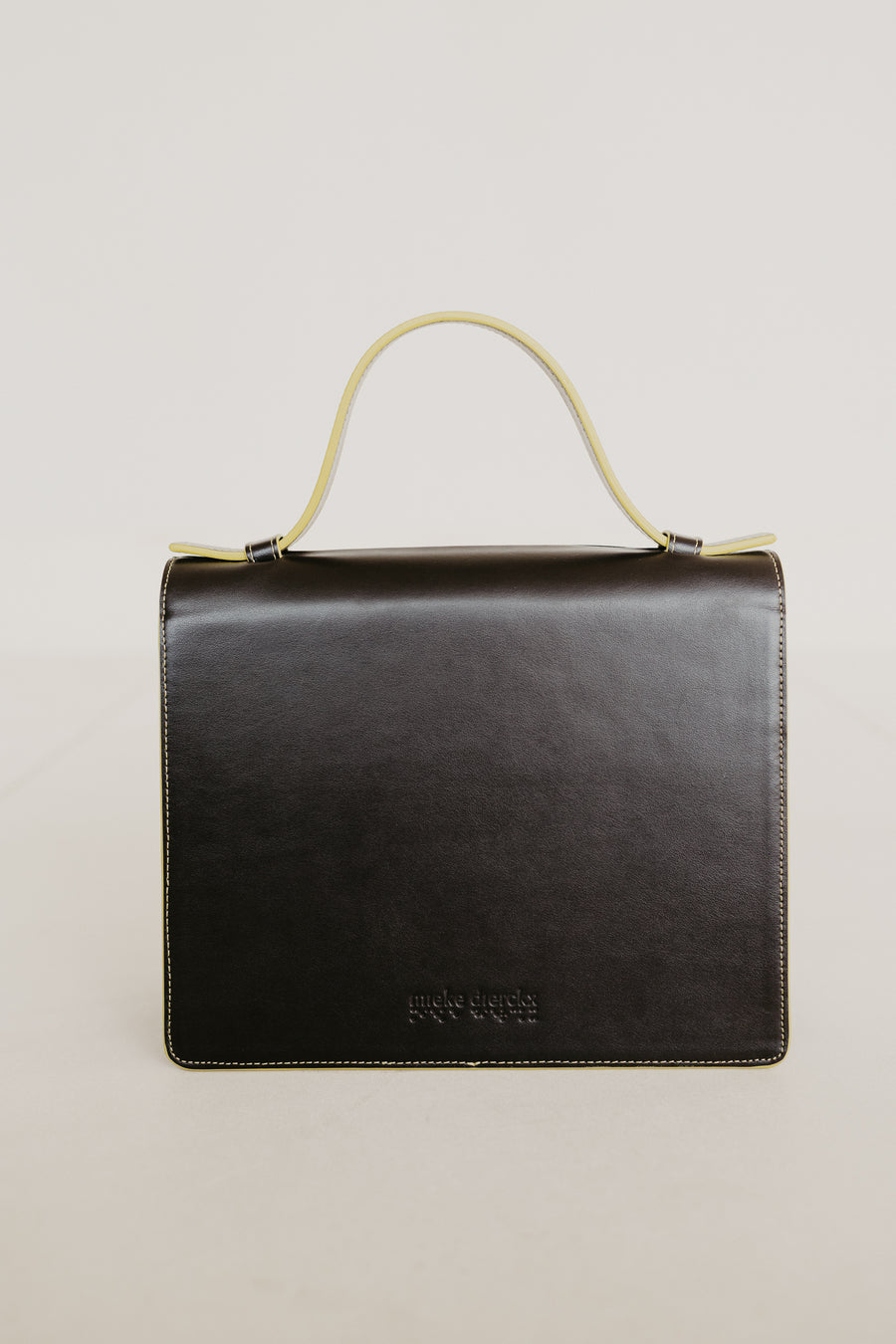 Mini Briefcase | Stitched Ebony / Limon